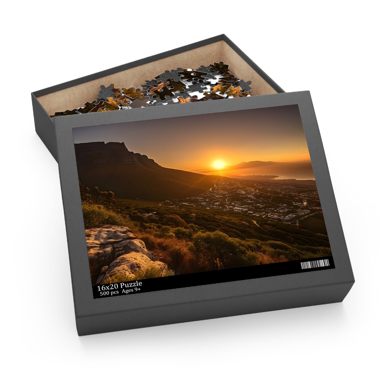 Table Mountain South Africa jigsaw puzzle - Bring Africa into your home with this captivating adventure puzzle.