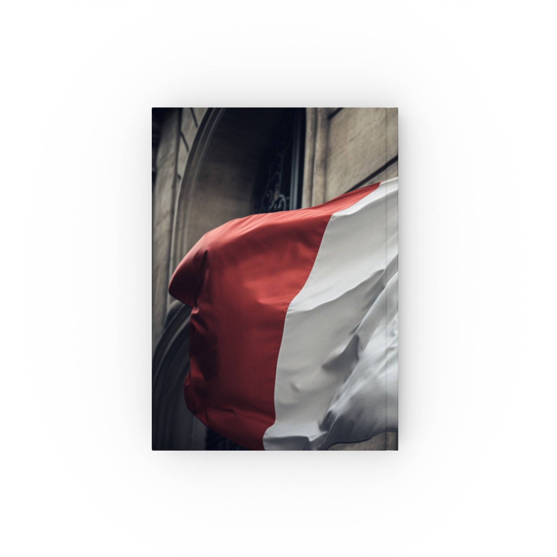 "French Elegance: Tricolor Journal - Stylish Parisian Flag Design, High-Quality Material, Perfect Gift!"