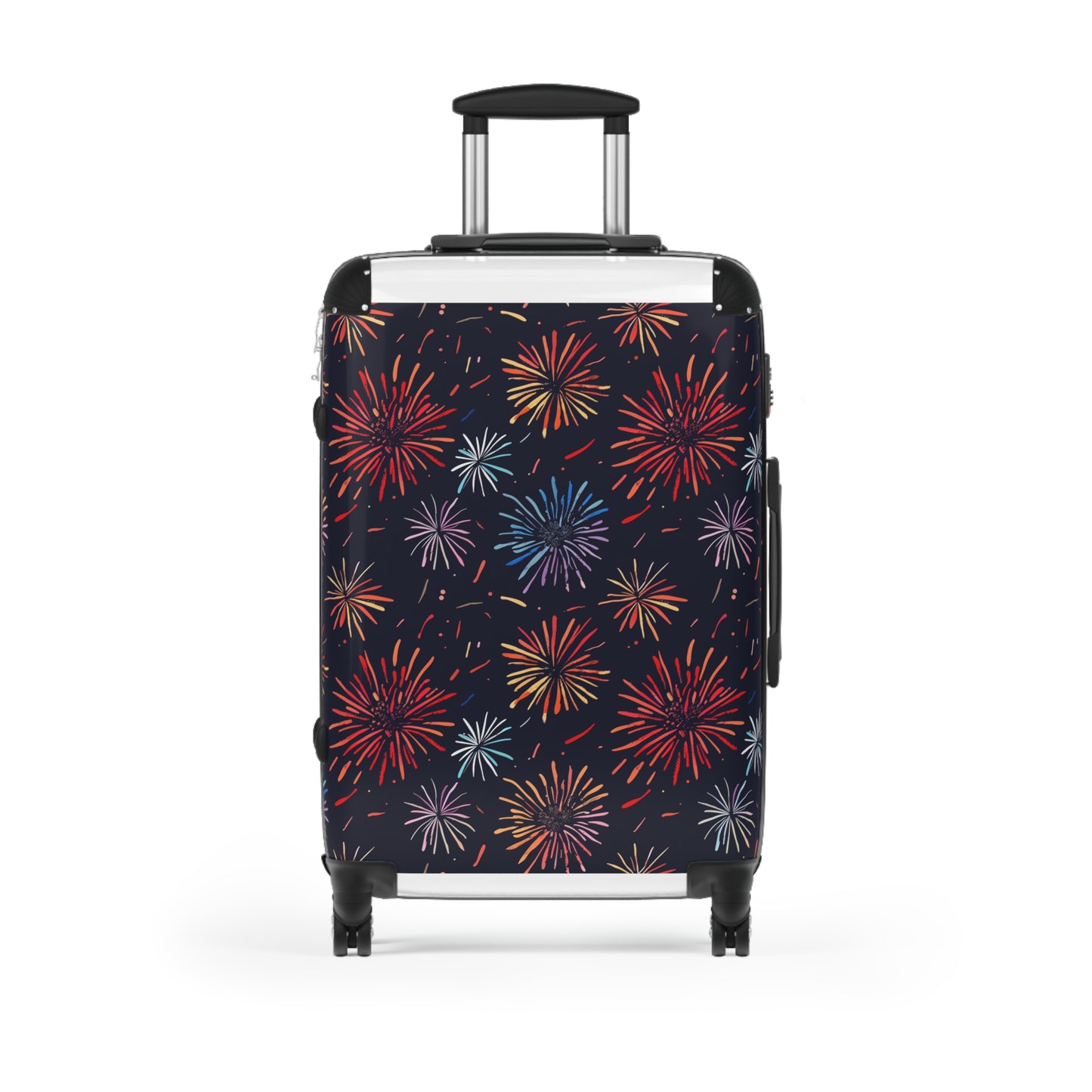 Sparkling Suitcase: Festive Fireworks Pattern