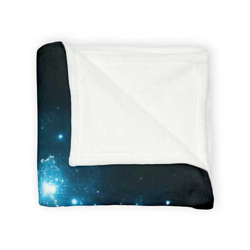 Book Pages Turning into Constellations Plush Fleece Throw Blanket