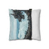 Steam Powered Dragon Curled on Mountain — 40×40 Cushion Cover — Soft Brushed Fabric Texture Close-Up