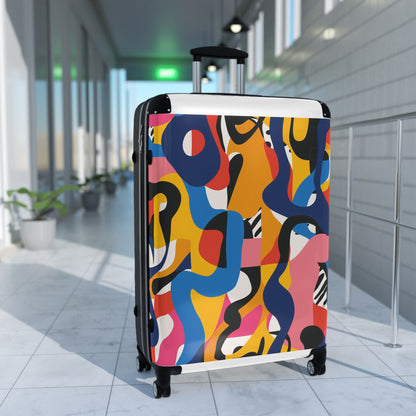 Vibrant Abstract Pattern Suitcase