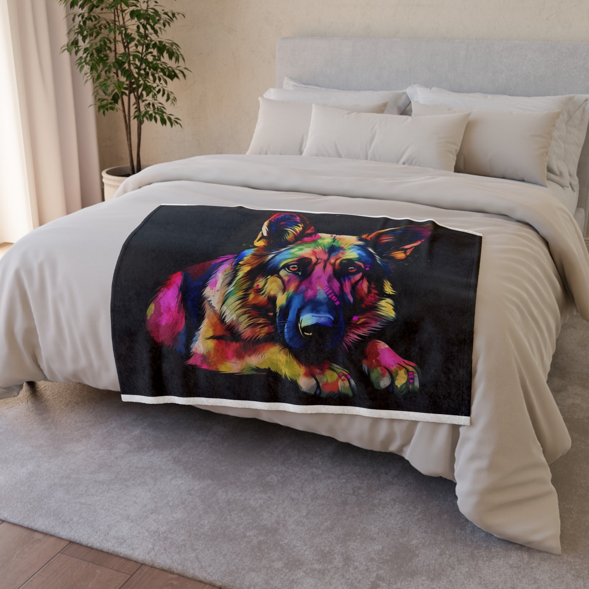 our German Shepherd Guardian Blanket is the perfect choice for all dog lovers. Show your love for the royal canin german shepherd breed with this unique and stylish blanket.