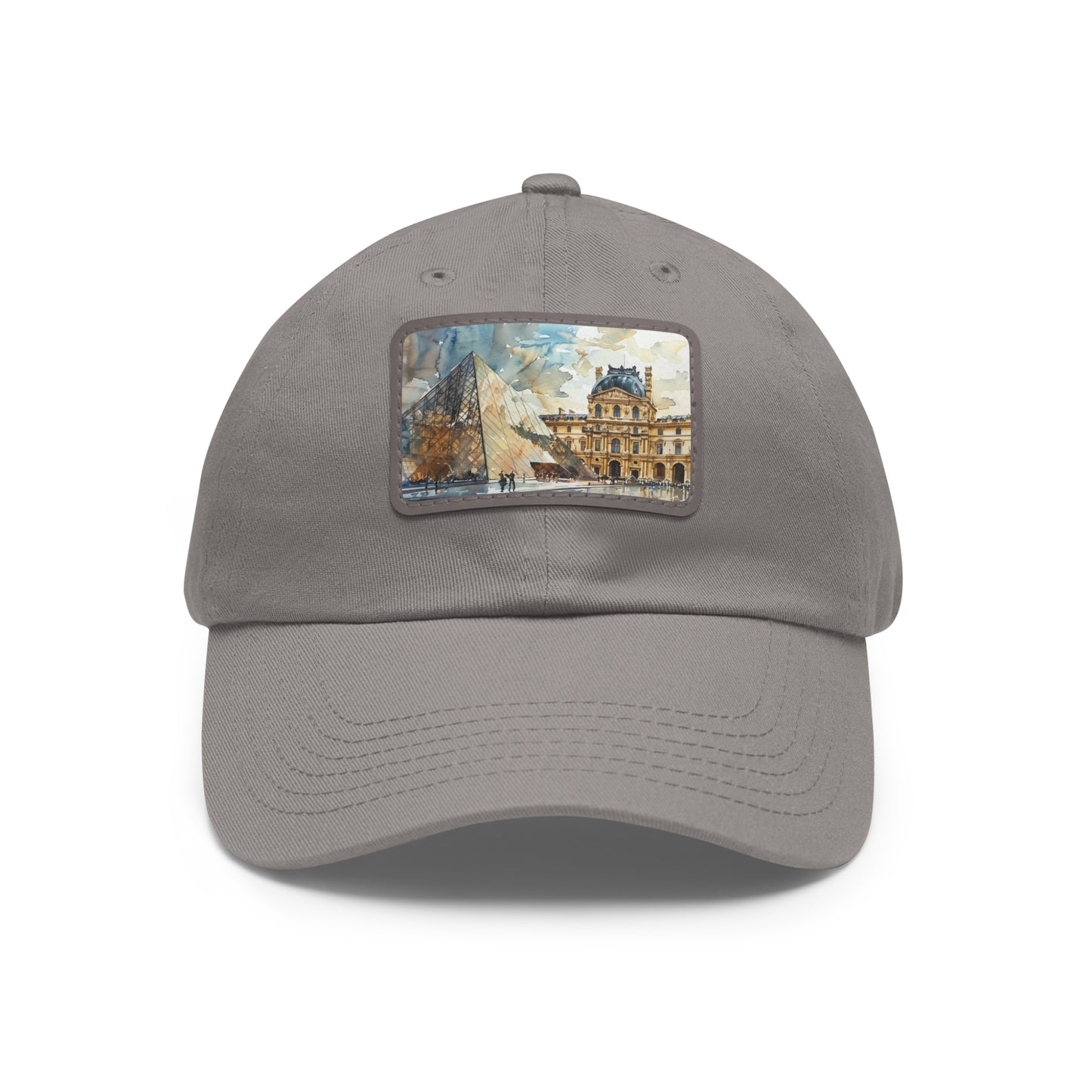 Louvre Paris Watercolor Baseball Cap