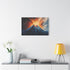 Geometric Volcano Erupting Light Shards — Canvas Wall Art — Product Detail View 7