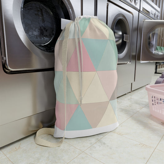 Pastel Geometrics Laundry Bag | Home Decor | Accessories, All Over Print, AOP, Bags, Laundry, Sublimation | Prints with Passion