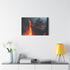 Levitating Temple Above Lava River — Canvas Wall Art — Product Detail View 7