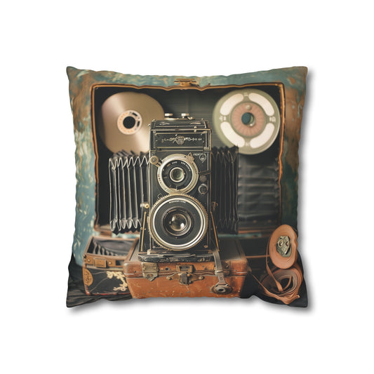 Vintage Analog Dreams Pillowcase | High-Quality & Stylish | Perfect Gift for Photography Enthusiasts | All-Season Comfort