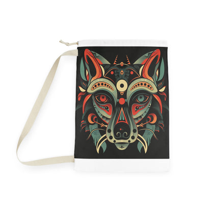 "Stylish Tribal Animal Totem Laundry Bag for Organized Home Decor"