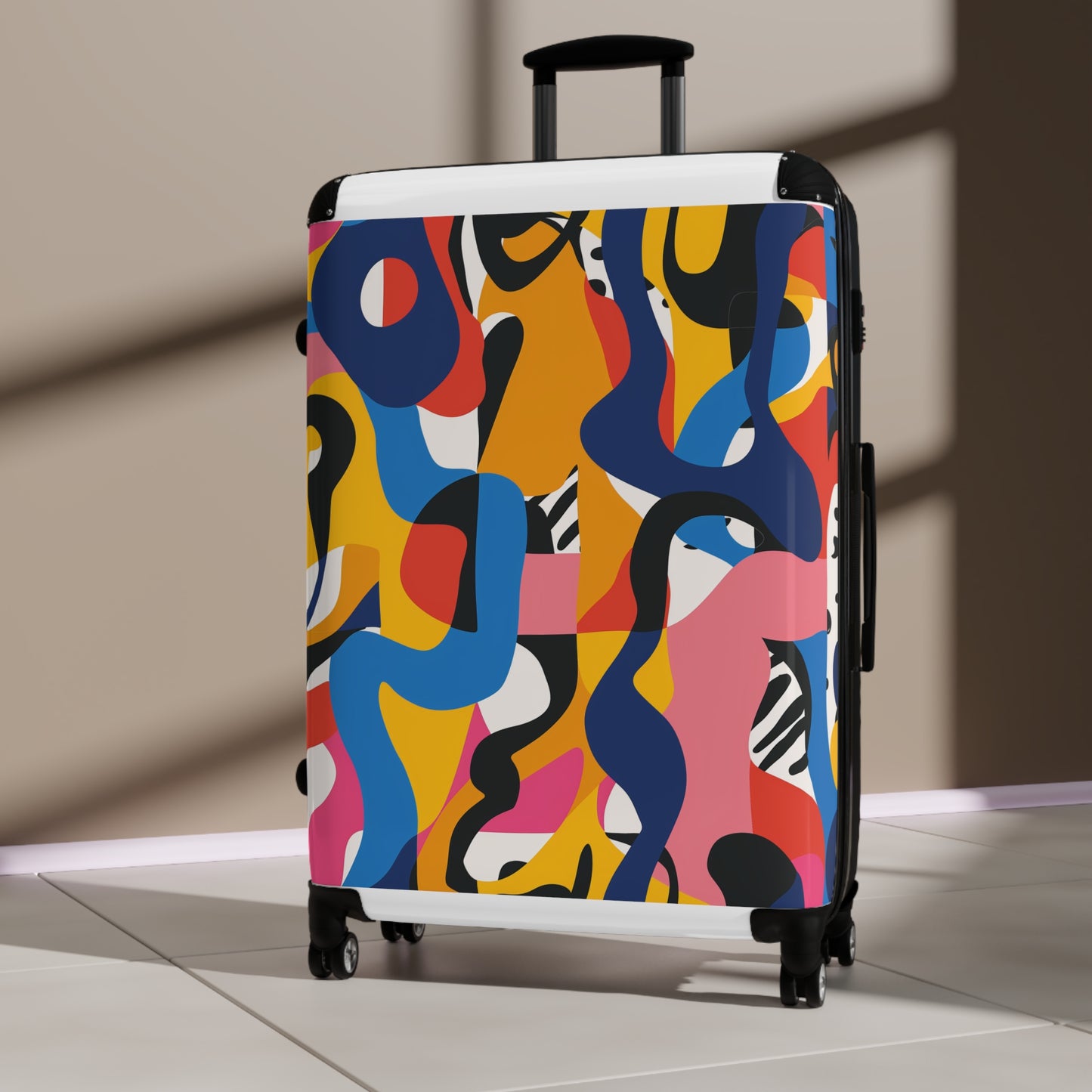 Vibrant Abstract Pattern Suitcase