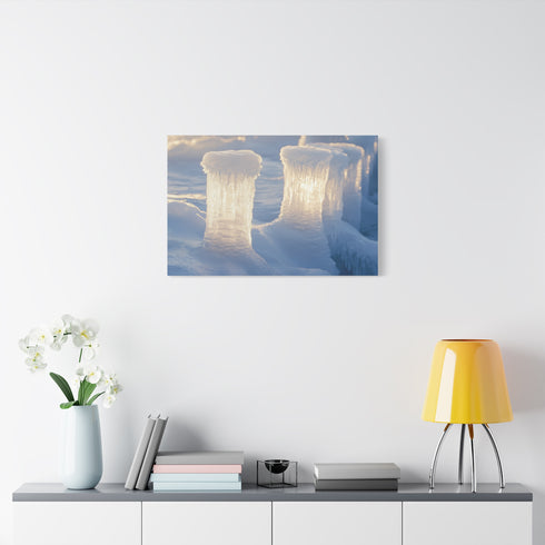 Ice Pillars Rising from Cosmic Sea — Canvas Wall Art — Product Detail View 7