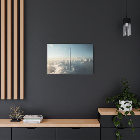 Skyscraper Shaped Like a Sword — Canvas Wall Art — Product Detail View 8