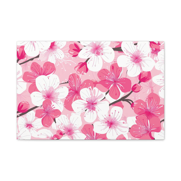Japanese Pink Cherry Blossom Sakura — Canvas Wall Art — Front Gallery-Wrapped Canvas View