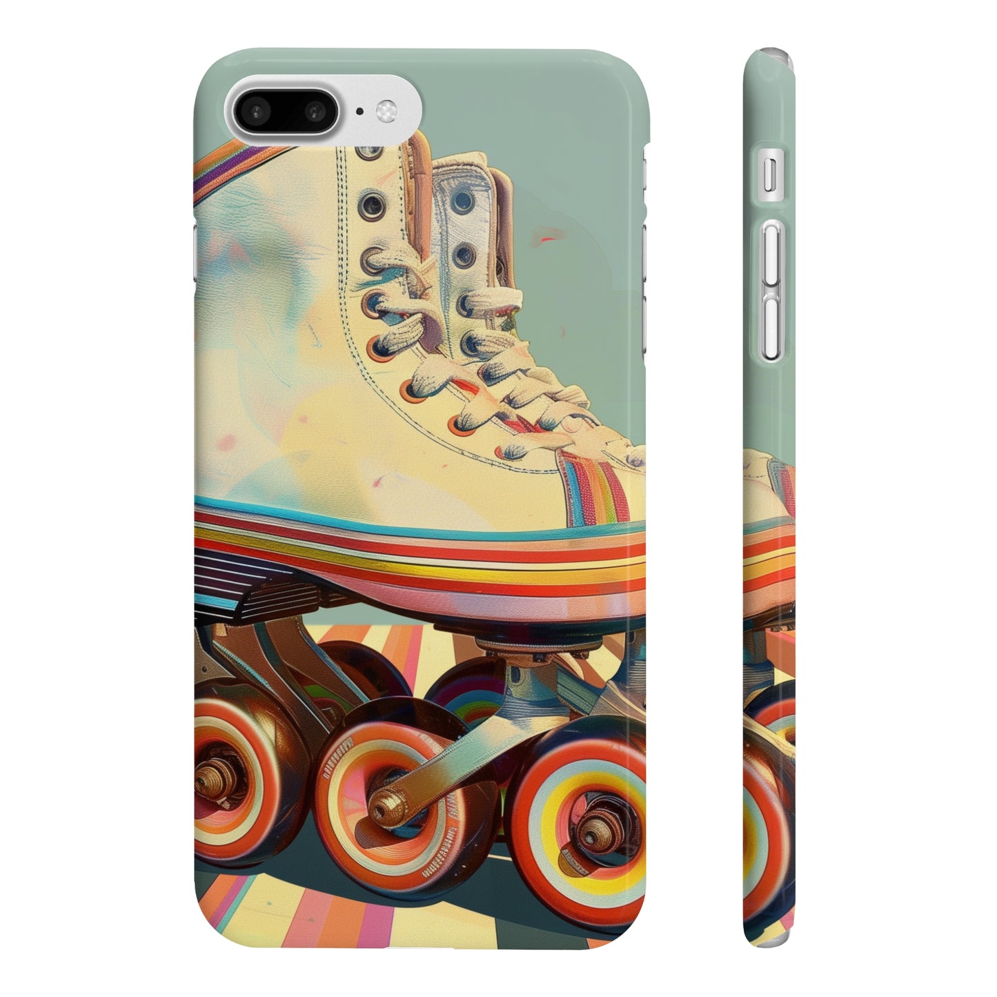 Roll with It: Retro Stripe Skate Phone Case