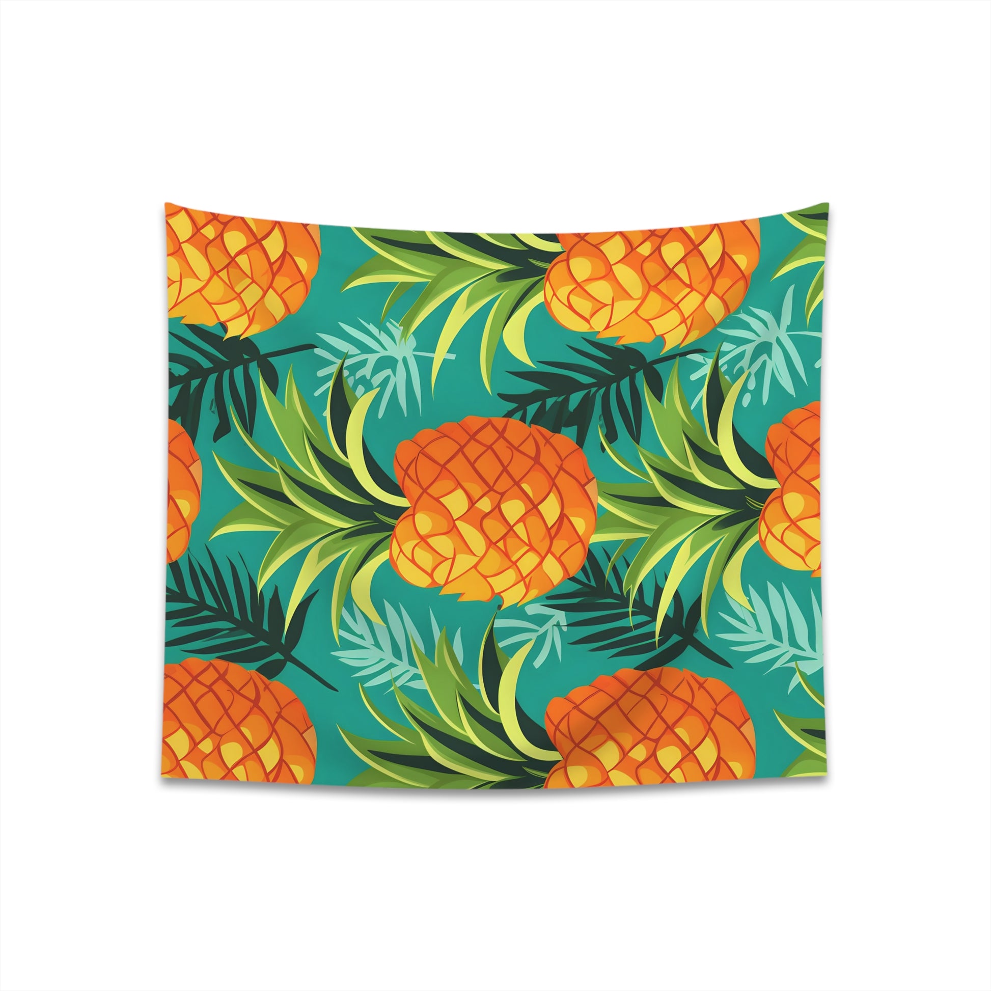 Aloha Vibes: Pineapple Paradise Tapestry - Tropical Island Charm for Your Home