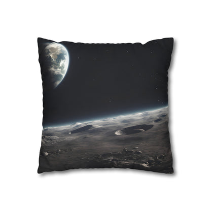 "Earthrise Dreams Pillowcase - Stunning view of Earth from space, high-quality material, perfect for all seasons, makes a great gift"