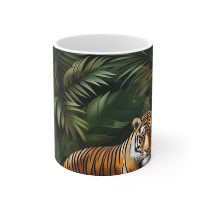 Tiger Jungle Safari Coffee Mug | Mugs | 11 oz, Ceramic, Coffee Mugs, Home & Living, Kitchen, Mugs, Sublimation | Prints with Passion