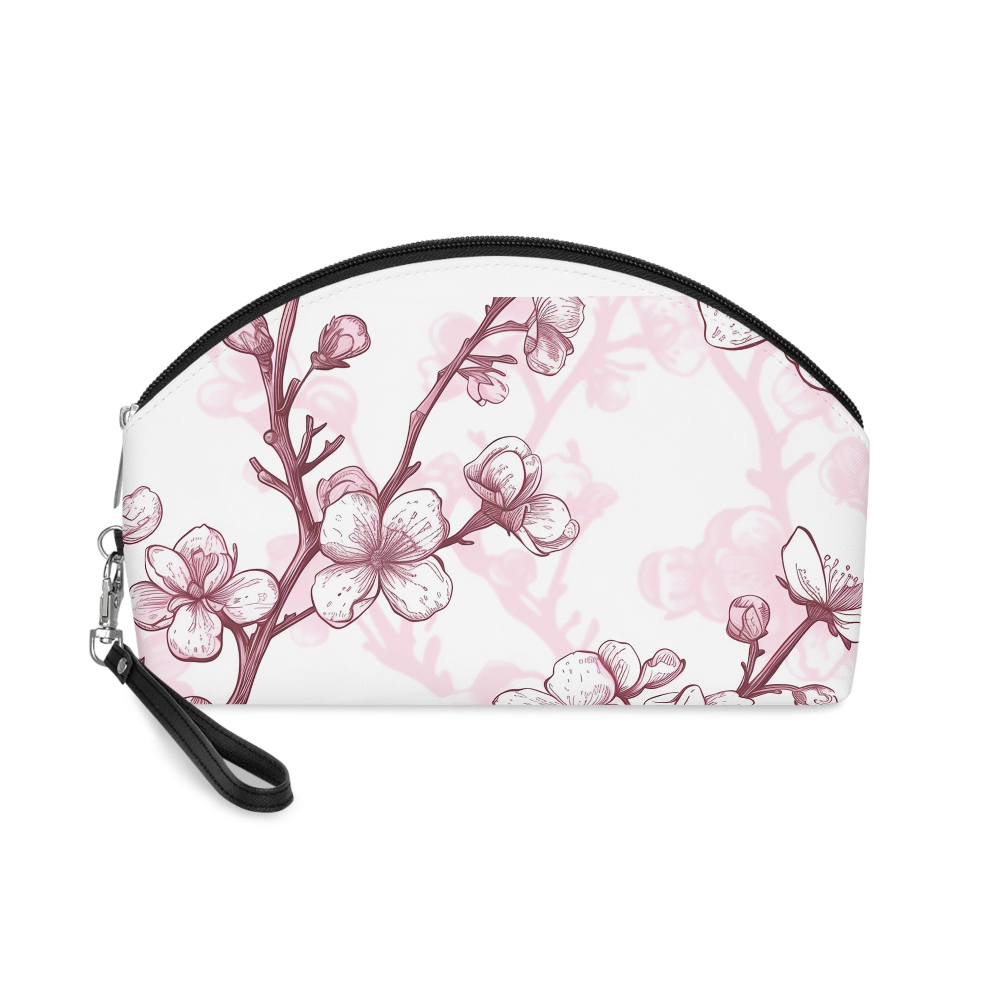 Pink Cherry Blossom Beauty Bag | Makeup Bag | Accessories, All Over Print, AOP, Cosmetics, Pouches, Sublimation, Travel Accessories, With zipper | Prints with Passion