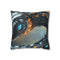 Robot Serpent Coiled Around Power Core Double-Sided Square Cushion Cover