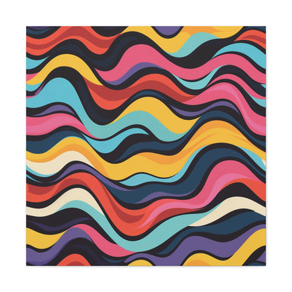 Retro Waves Canvas Print | Canvas | Art & Wall Decor, Canvas, Fall Picks, Hanging Hardware, Home & Living, Indoor, Top Spring Products, Valentine's Day promotion | Prints with Passion