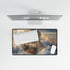 Steampunk Airship Sailing Through Clouds — XL & XXL Desk Mat — Product Detail View 8