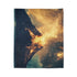 Inverted Volcano Raining Stardust — Plush Fleece Throw Blanket — Product Detail View 7