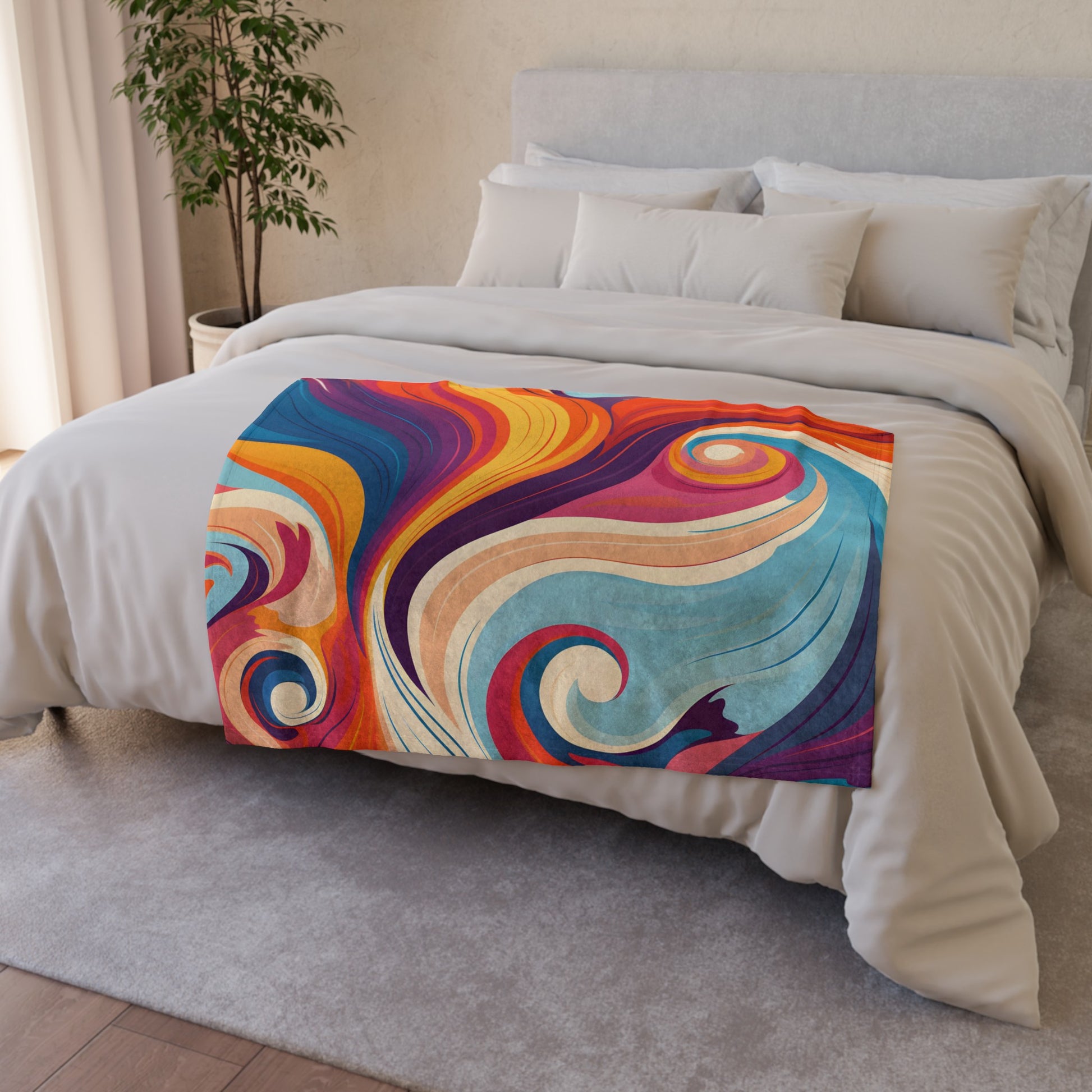 this blanket will keep you cool and comfortable all night long. Get your hands on this groovy piece of retro cool today!