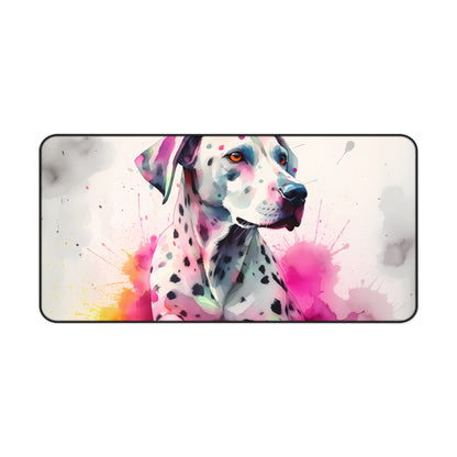 "Dalmatian Design Desk Mat - Cute and Charming Workspace Accessory for Added Protection and Style"