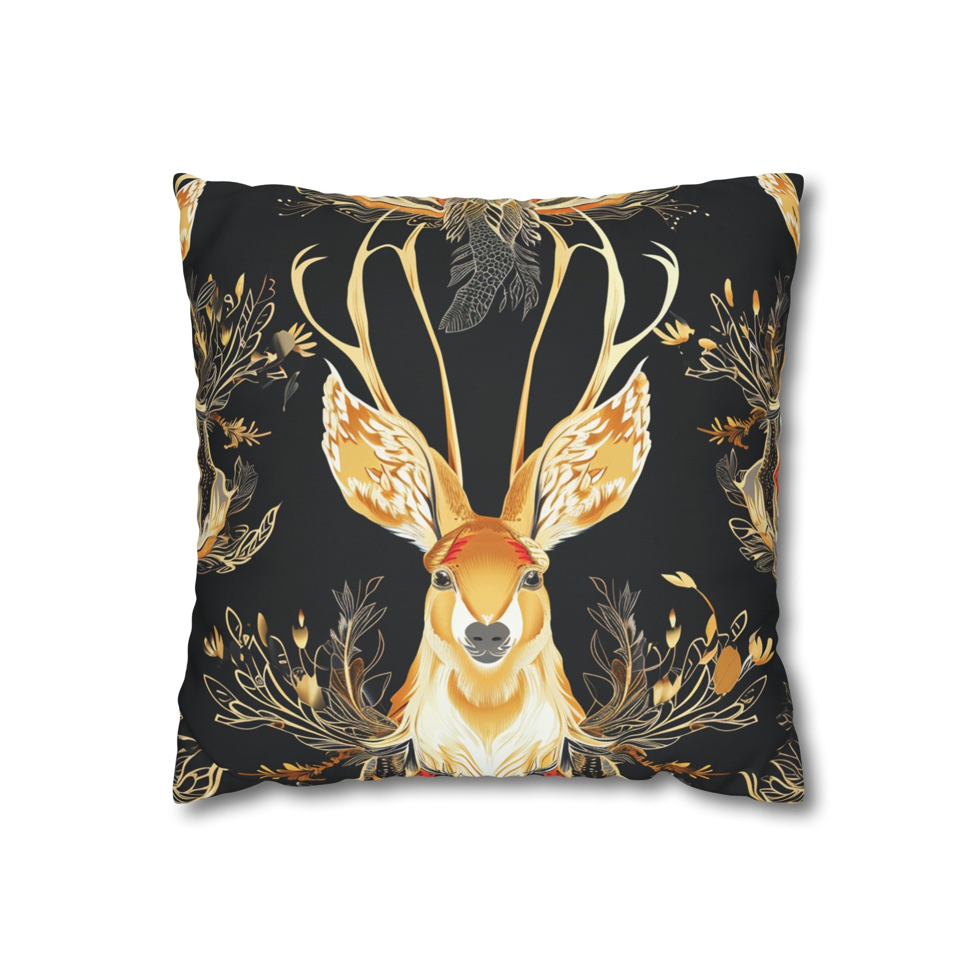 Whimsical Jackalope Pillowcase | Pillow Cases | All Over Print, AOP, Bed, Bedding, Home & Living, Indoor, Pillow Case, Pillow Covers, Pillows & Covers, Sublimation | Prints with Passion