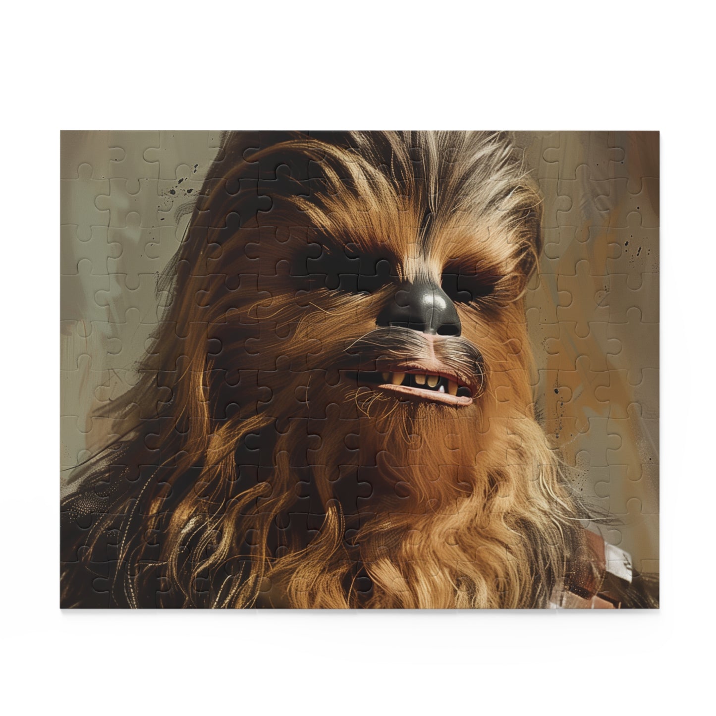 "Chewbacca Star Wars jigsaw puzzle with intricate artwork - perfect for galactic puzzle enthusiasts"