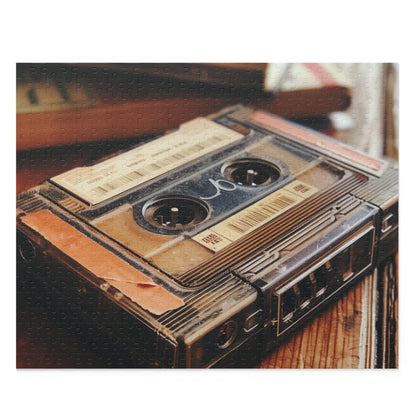 "Vintage Cassette Tape jigsaw puzzle - colorful and intricate nostalgia for music lovers"