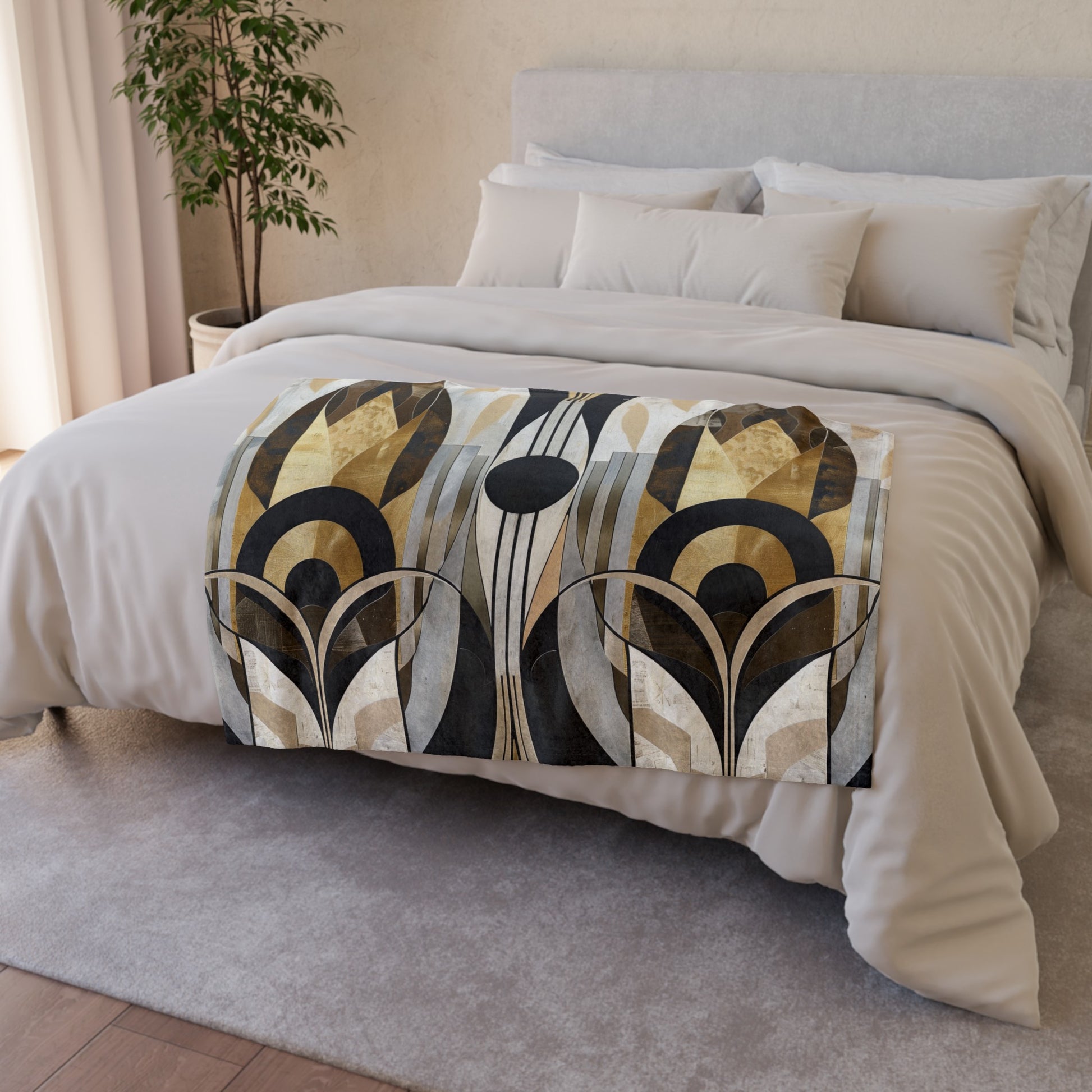 and a sophisticated color palette. Add a touch of vintage sophistication to any room with this stylish and cozy blanket.