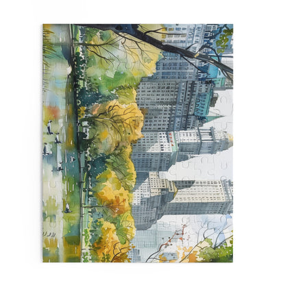 Central Park Watercolor Jigsaw Puzzle