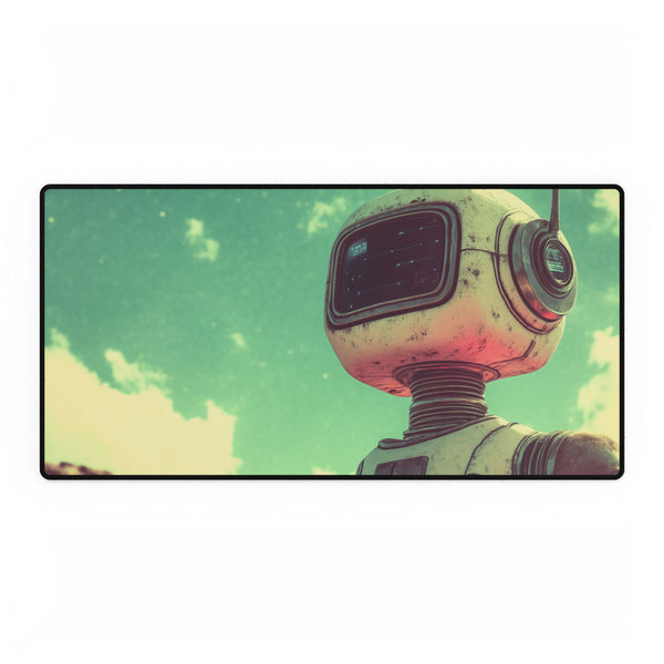 A Retro Robot in a Vintage Sci Fi Scene Gaming XXL Extended Desk Mat