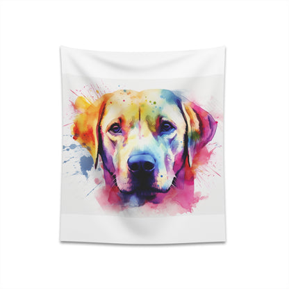 Labrador Love Tapestry: Heartwarming Labrador Retriever design perfect for dog lovers, made with high-quality material.