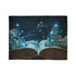 Book Pages Turning into Constellations Plush Fleece Throw Blanket