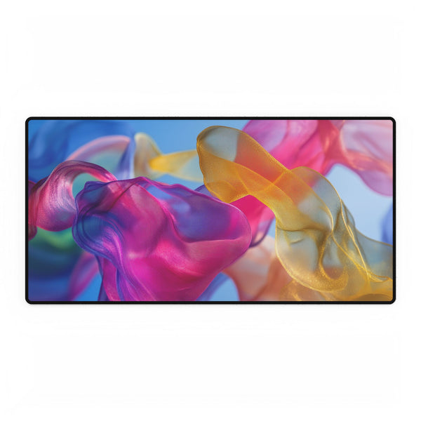 Abstract Fluid Shapes in Vivid Colors Gaming XXL Extended Desk Mat