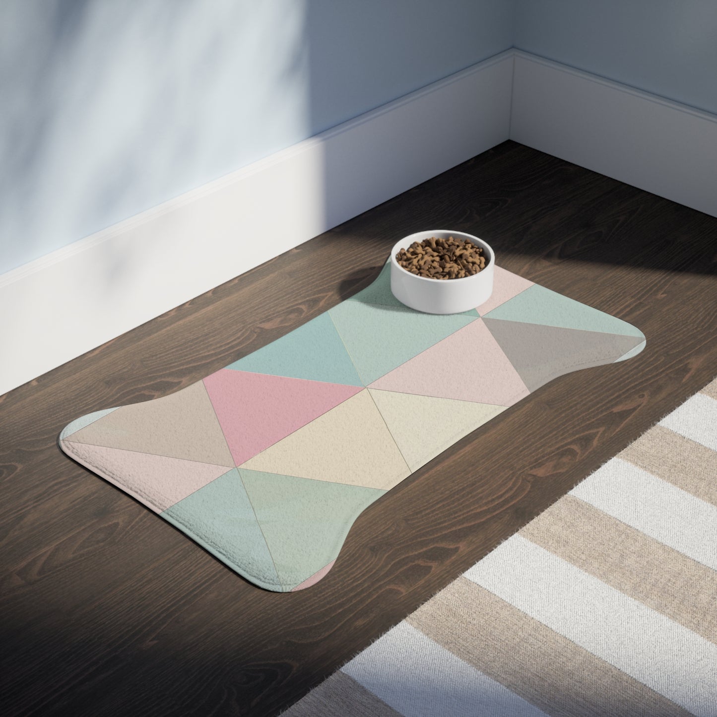 Chic Geometric Pet Feeding Mat