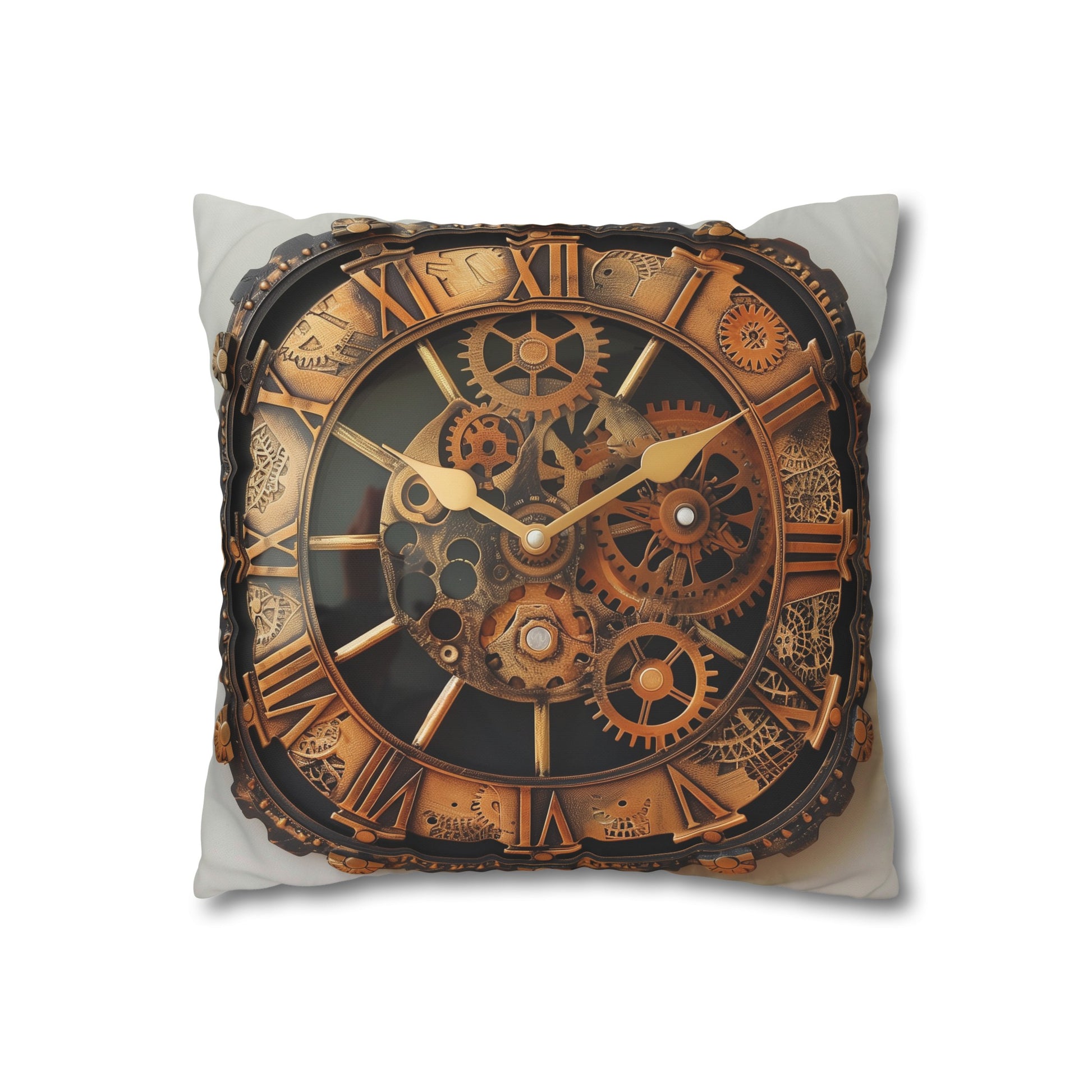 "Time Traveler's Steampunk Pillowcase - Industrial elegance for a stylish sleep space | High-quality material, perfect for all seasons | Makes a great gift - Shop now!"