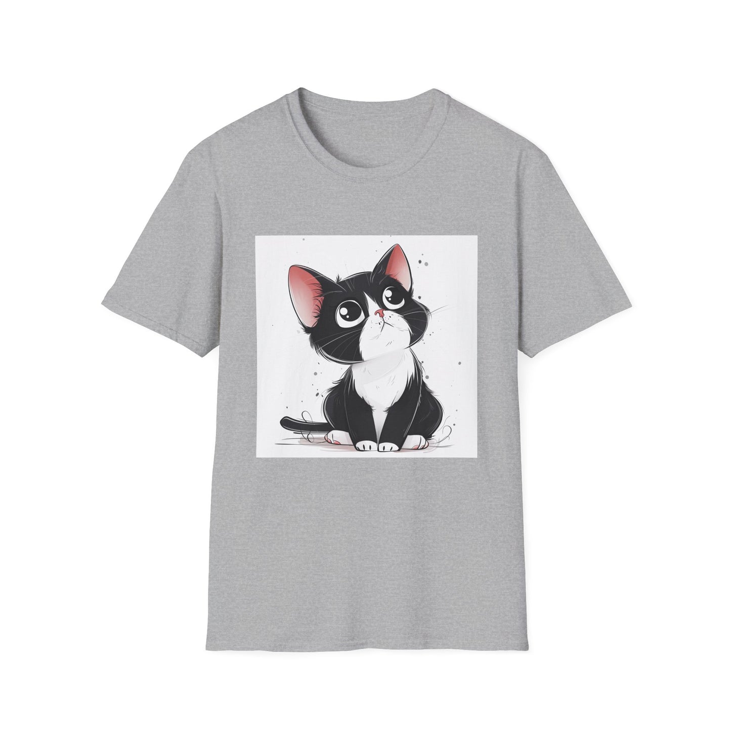 Purrfectly Adorable: Cute Cartoon Cat T-Shirt