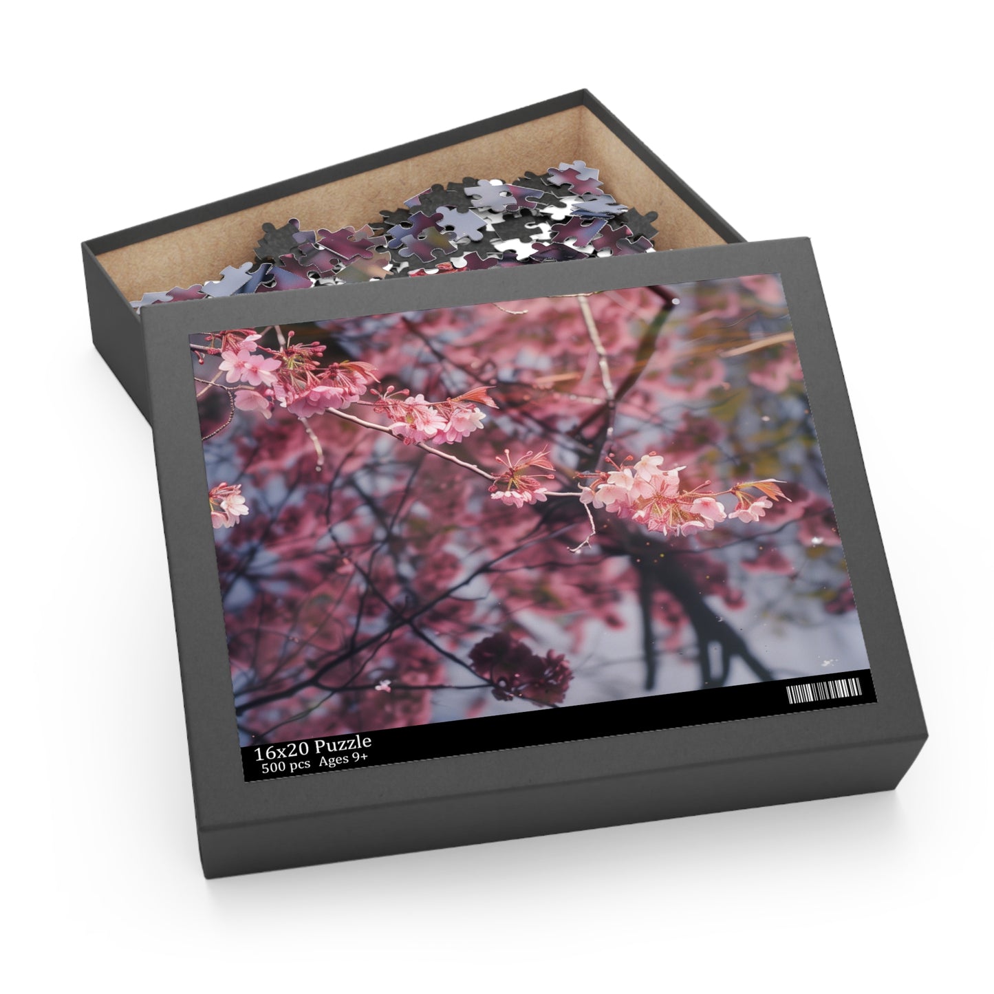 "Cherry Blossom Haven Puzzle for Relaxation - Serene Japan Blossoms"