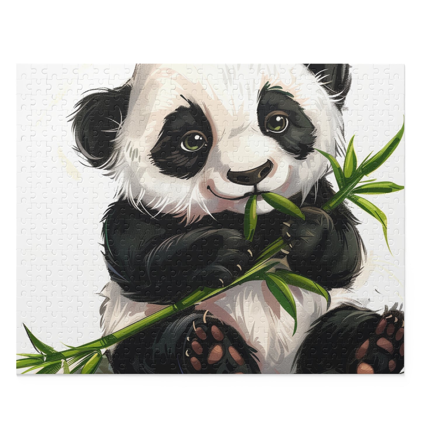 Adorable Panda Eating Bamboo Jigsaw Puzzle - Fun and Challenging for All Panda Lovers