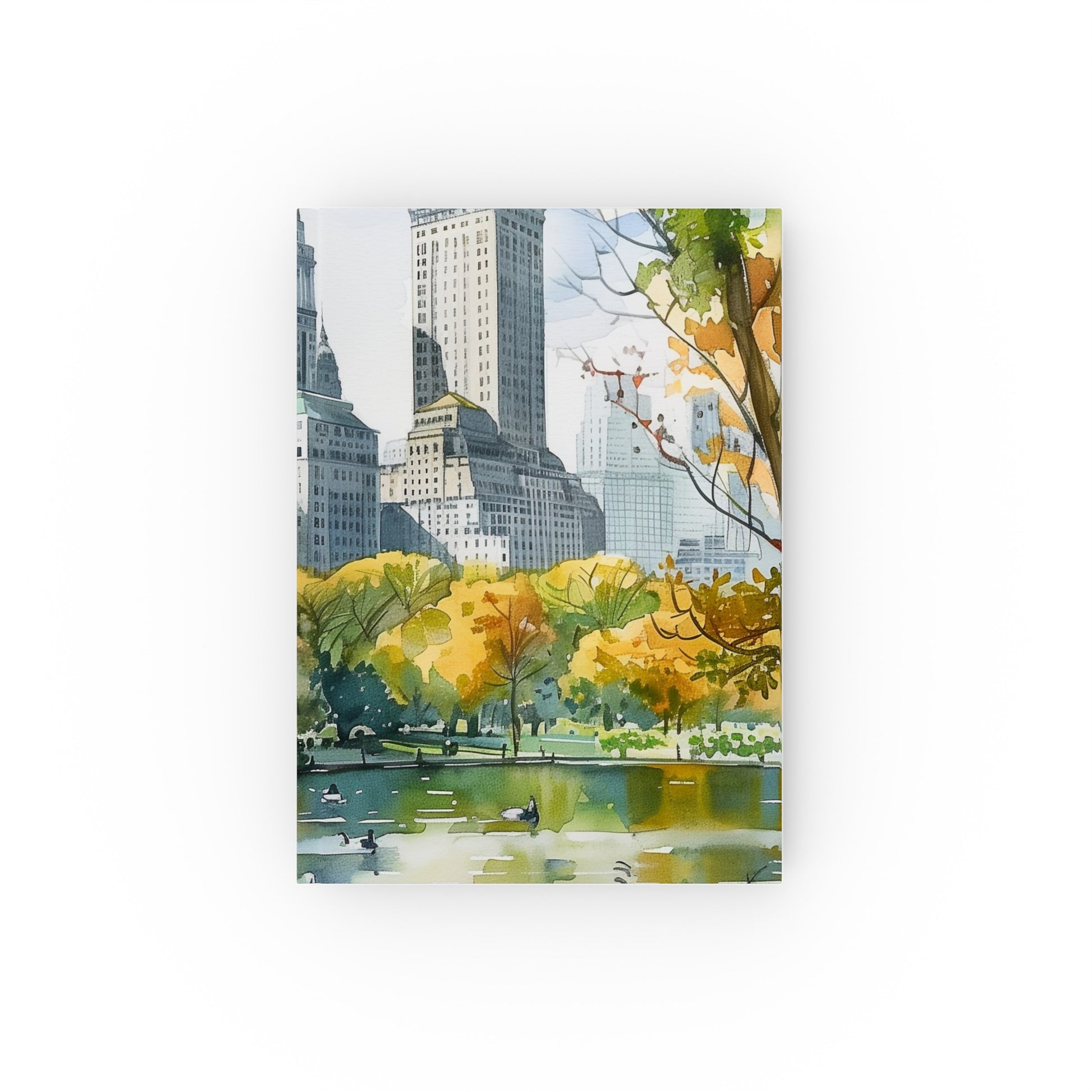 "Central Park Serenity Journal: New York City Oasis, Watercolor Cover, High-Quality Material, Perfect Gift"