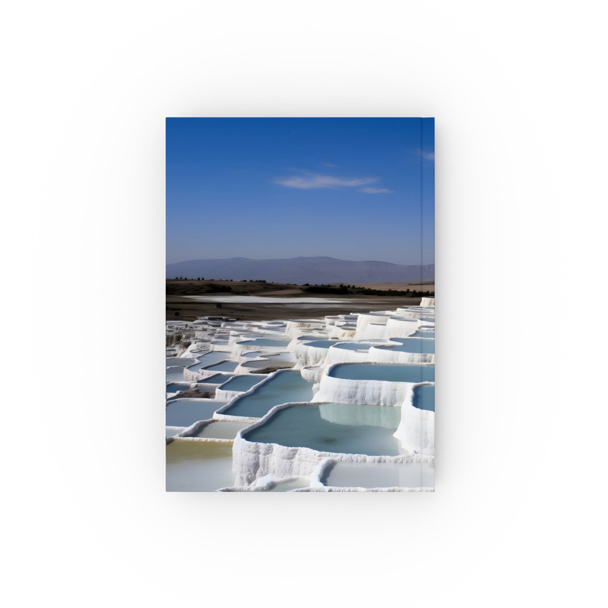 "Capture Pamukkale's beauty with this Turkish Escape journal - perfect for travel memories or daydreaming. High-quality, stylish, and great for all seasons. Makes a fantastic gift!"