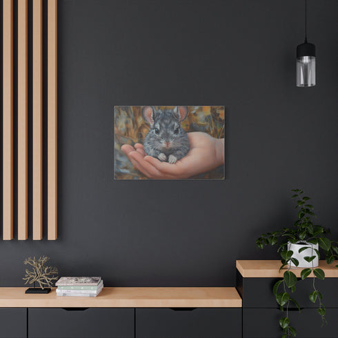 Chinchilla Cute Watercolor — Canvas Wall Art — Product Detail View 8