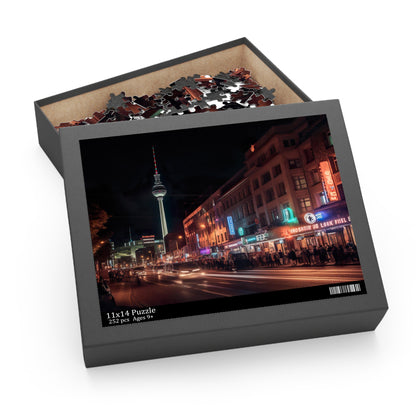 Berlin Night Skyline Jigsaw Puzzle - Discover the beauty of Berlin at night with this 1000-piece puzzle. Ideal for travel and cityscape enthusiasts.