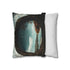 Mirror Reflecting a Different Universe — 40×40 Cushion Cover — Soft Brushed Fabric Texture Close-Up