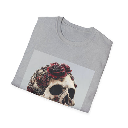 Memento Mori: Gothic Skull & Roses T-Shirt