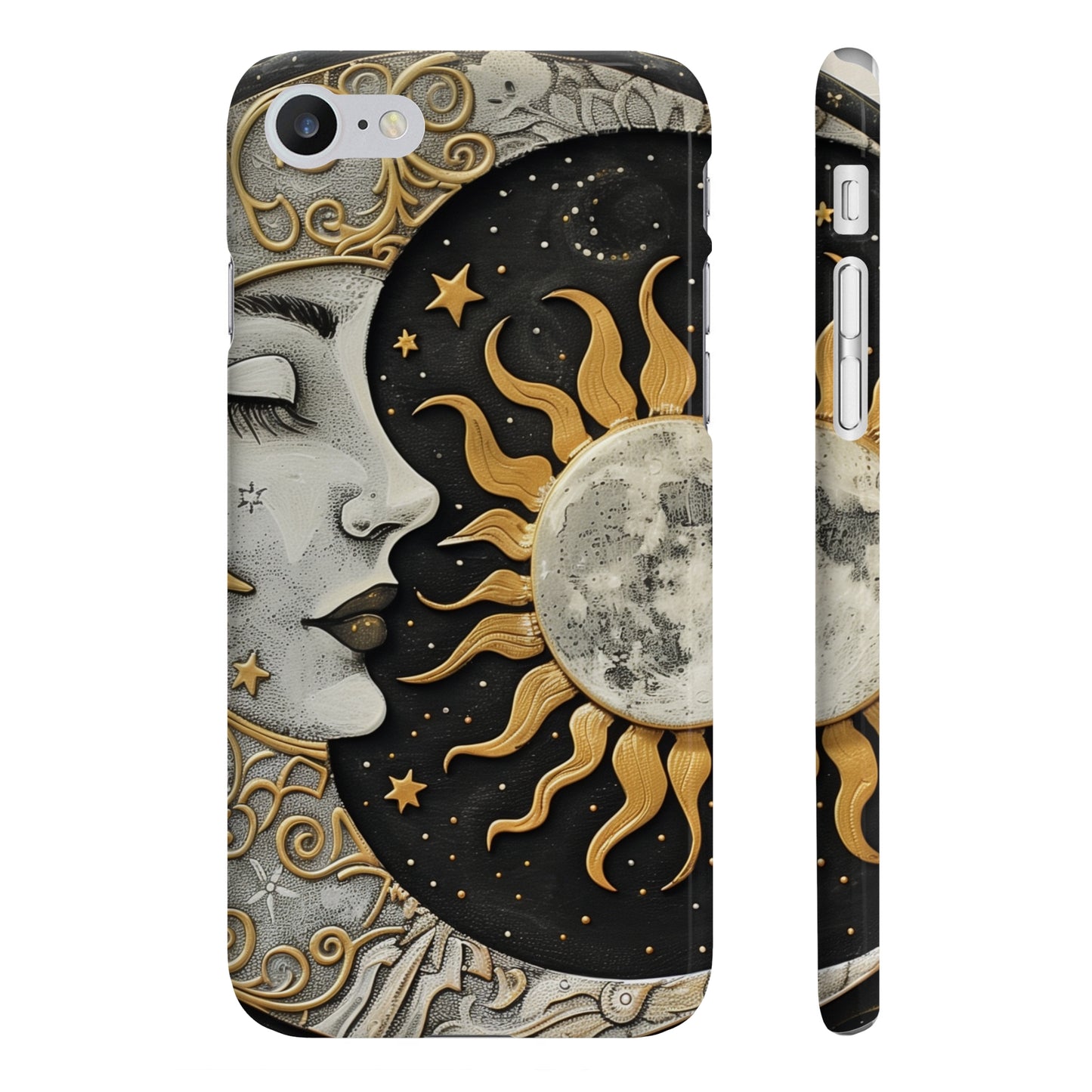 Celestial Mandala: Sun & Moon Phone Case