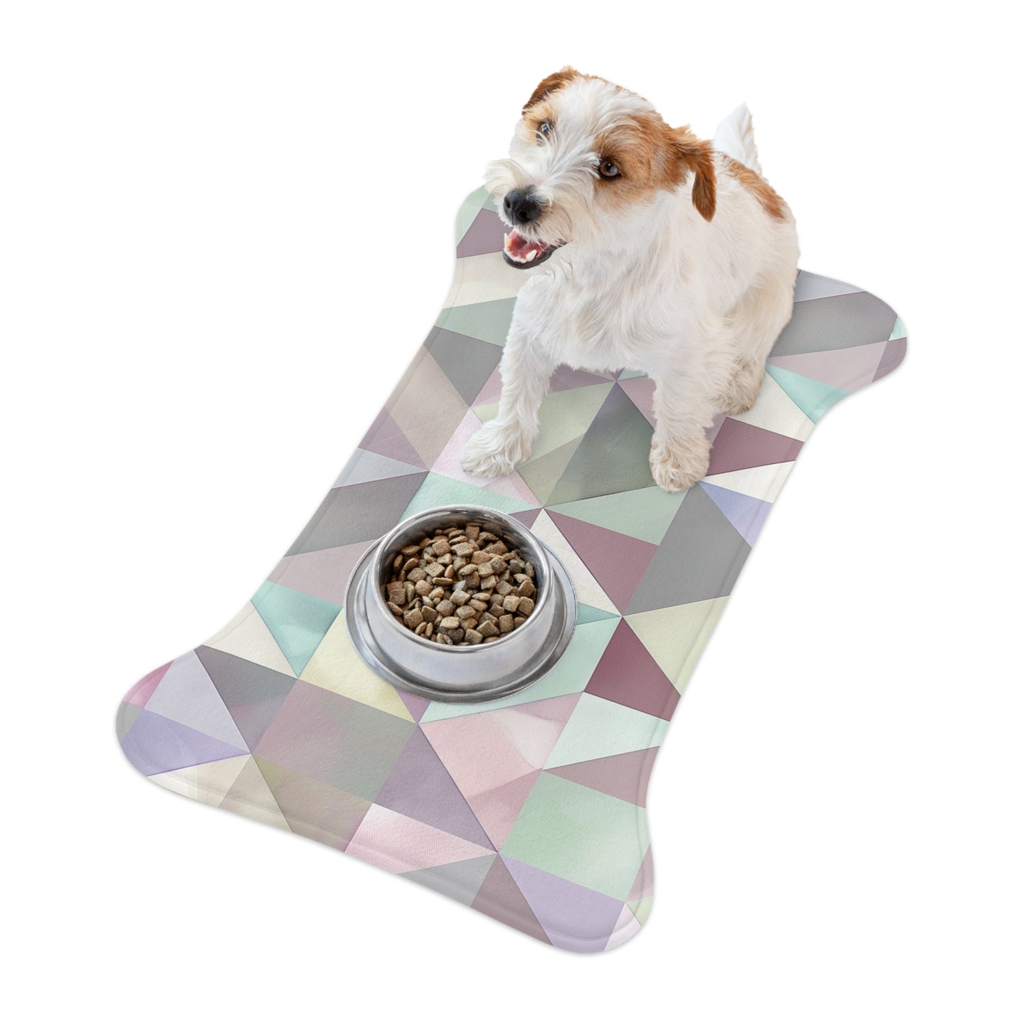 Chic Geometric Pet Feeding Mat